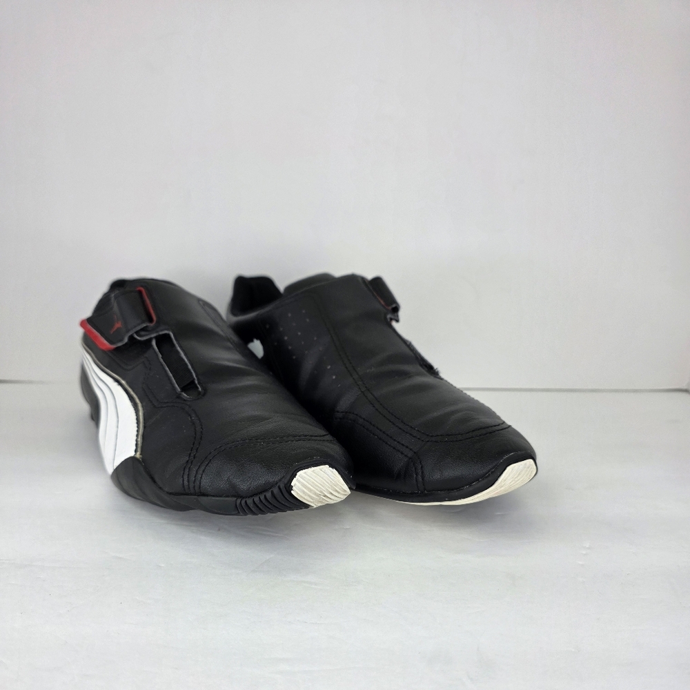 Puma Redon Move Mens Sz 10.5 Shoes Sneakers Low Top Slip On Black White Leather - Picture 7 of 16